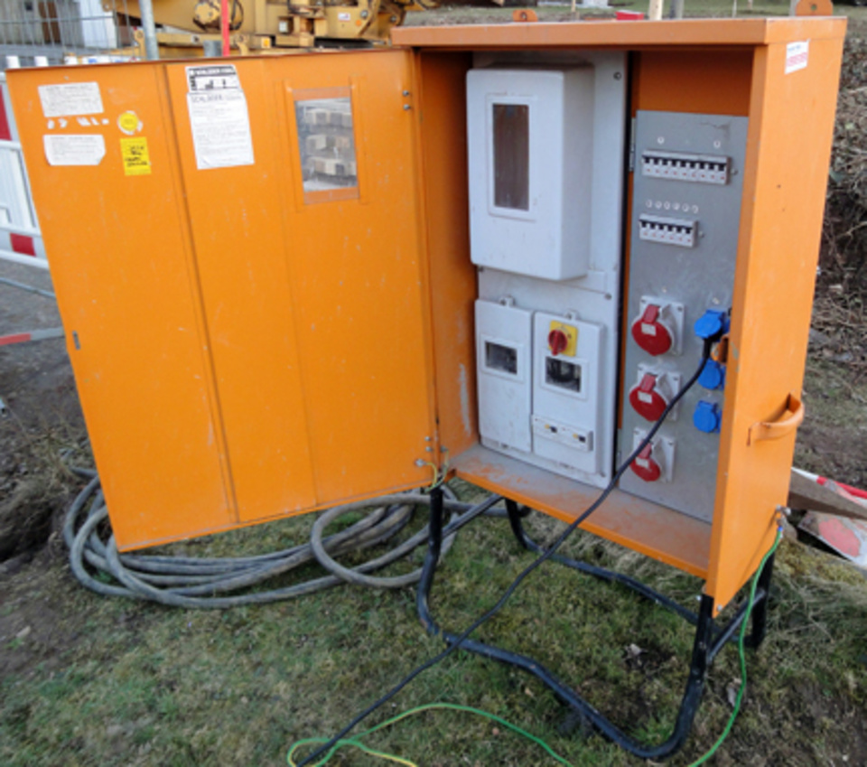 Baustromkasten bei Elektro Scholz in Jessen / Elster OT Holzdorf